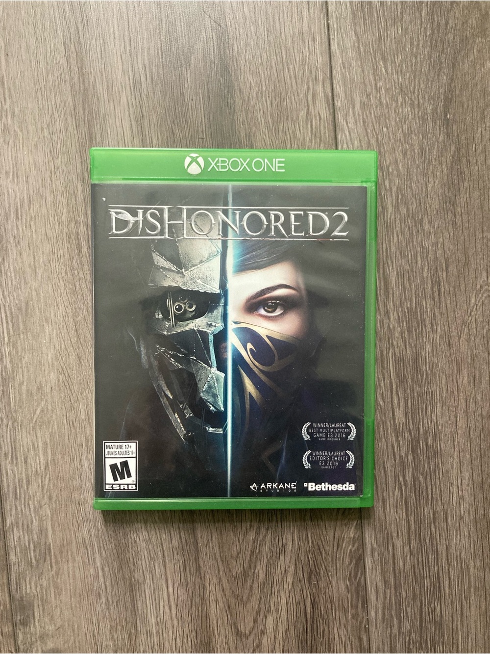 Xbox One Bethesda Dishonored 2 Game Disc with Manual